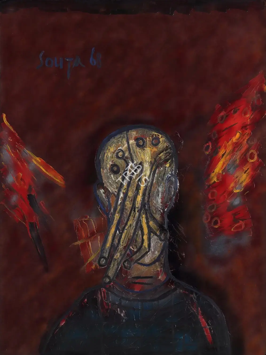 Souza, F.N. (Artist). Mutation, 1968 | Painting