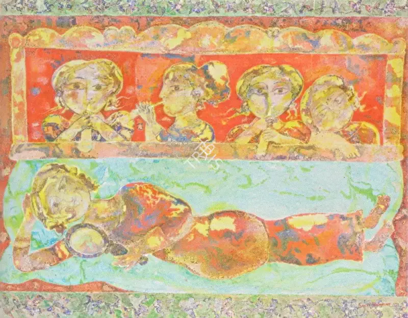 Burman, Sakti (Artist). Musical Harmony, n.d. | Painting