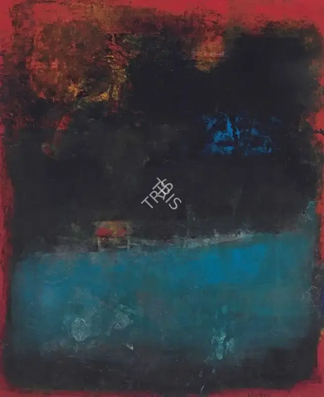 Raza, S.H. (Artist). Bleu D' t , 1963 | Painting