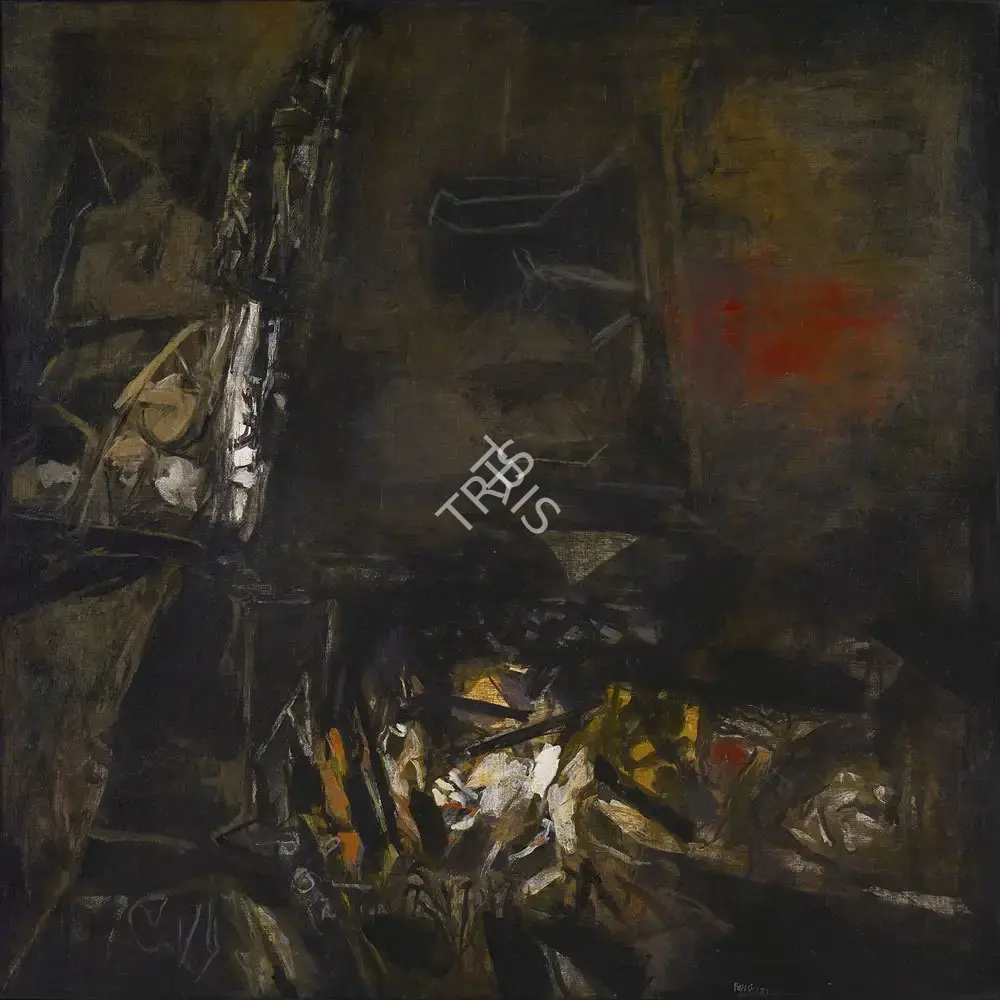 Raza, S.H. (Artist). L'orage, 1973 | Painting
