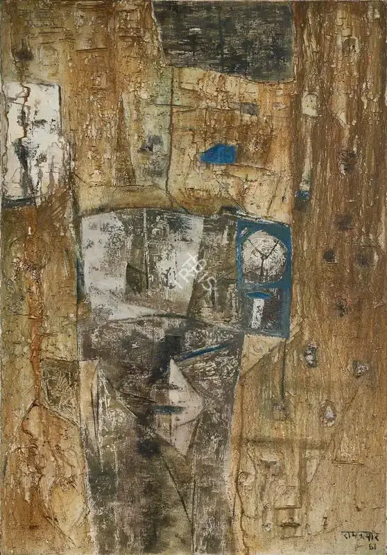 Ramkumar (Artist). Untitled. Oil on canvas, 1961 | Painting | FineArts | 00336128