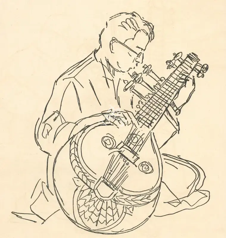 Tana, Pradumna (Artist). Shri Mukund Goswami, n.d. | Drawing