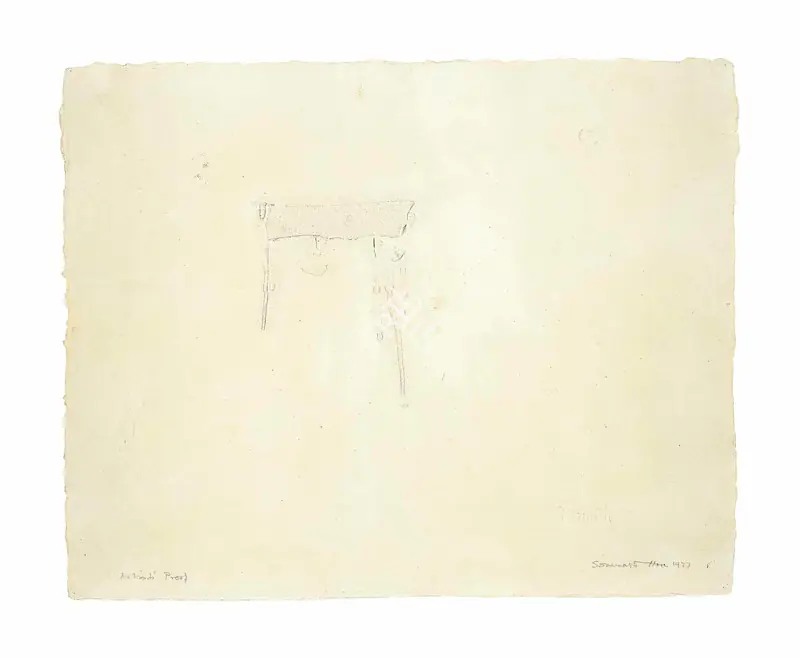 Hore, Somnath (Artist). Untitled (Wounds series). Cast paper pulp, 1977 | Graphic Art | FineArts | 00642253
