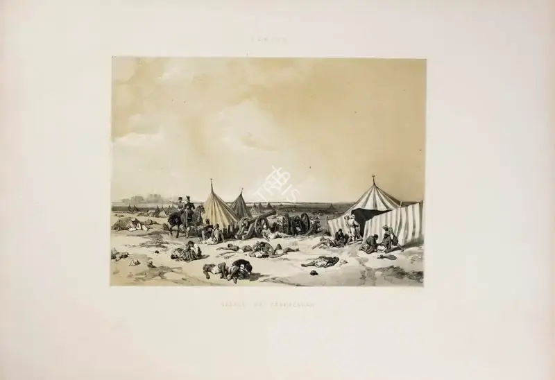 Hardinge, J.D. (Lithographer). Battle of Ferozeshah, circa 1847 | Lithograph