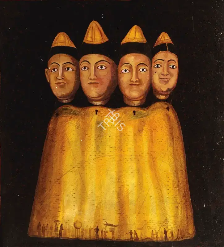 Basak, Aditya (Artist). Untitled. Oil on canvasboard, 2000 | Painting | FineArts | 00574595