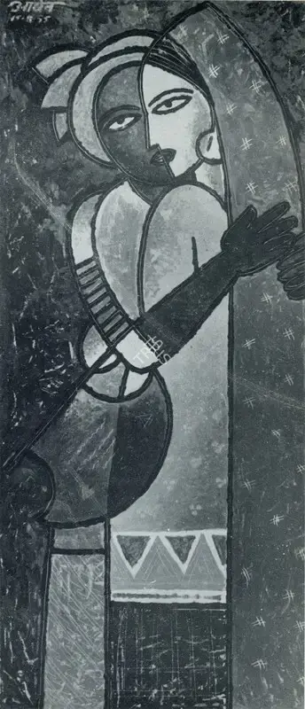 Aryan, K.C. (Artist). Heer Ranjha. n.d. | Marg, March 1957 | Painting | FineArts | 00674089