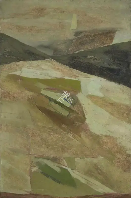 Ramkumar (Artist). Untitled (Landscape), 1973 | Painting