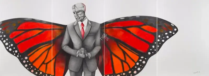 Chaturvedi, P.N. (Artist). We Who Live by Myth. Mixed media on archival paper, 2014 | Painting | FineArts | 00595850