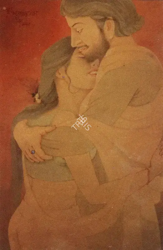 Das, Mrinal K. (Artist). Alingan. Watercolour on paper, 1990 | Painting | FineArts | 00375903