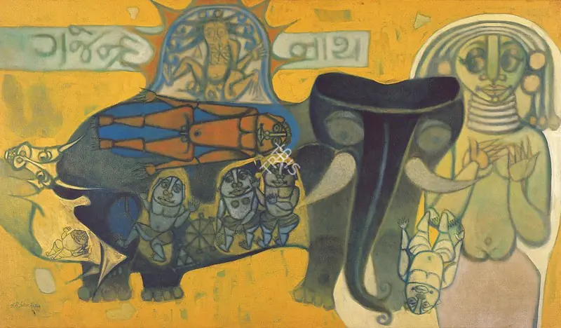 Ali, J. Sultan (Artist). Gajendra-Nath, 1974 | Painting