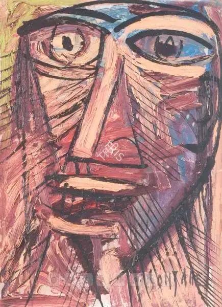 Souza, F.N. (Artist). Head, 1962 | Painting