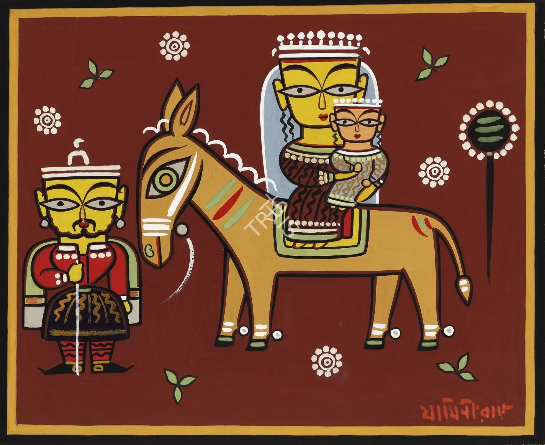 Roy, Jamini (Artist). Untitled, n.d. | Painting