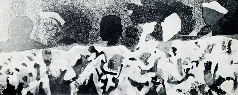 Patel, Gieve (Artist). Statesman on a Floral Rostrum. 1972 | Marg, March 1978 | Painting | FineArts | 00674584