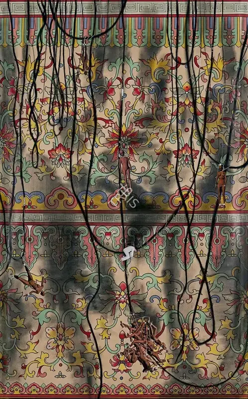 Upadhyay, Hema (Artist). Yours Sincerely. Gouache, acrylic, dry pastel and photograph on paper, 2008-2009 | Painting | FineArts | 00352366