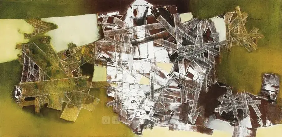 Dave, Shanti (Artist). Untitled. Oil on canvas, 1961 | Painting  | 00881196