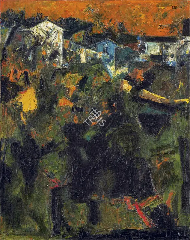 Raza, S.H. (Artist). Untitled, 1956 | Painting