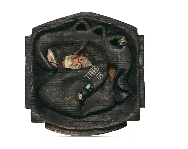Gujral, Satish (Artist). Untitled. Mixed media and burnt wood, 1996 | Sculpture | FineArts | 00642509