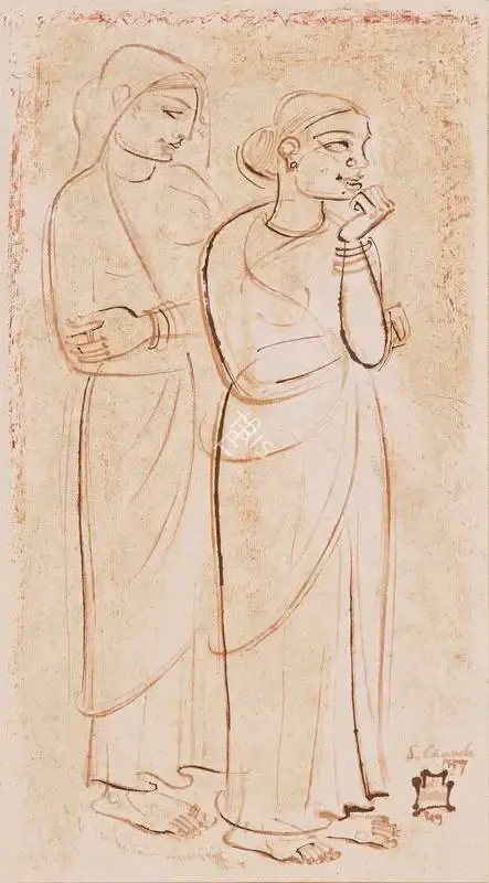 Chavda, Shiavax (Artist). Untitled, 1959 | Drawing