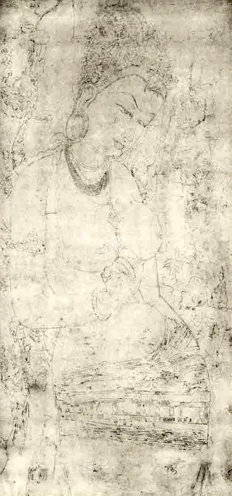 Bose, Nandalal (Artist). After Ajanta. Pencil on paper, Early 1920s | Drawing | FineArts | 00645912