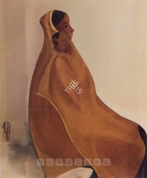 Prabha, B. (Artist). Untitled (Mother And Child), n.d. | Painting