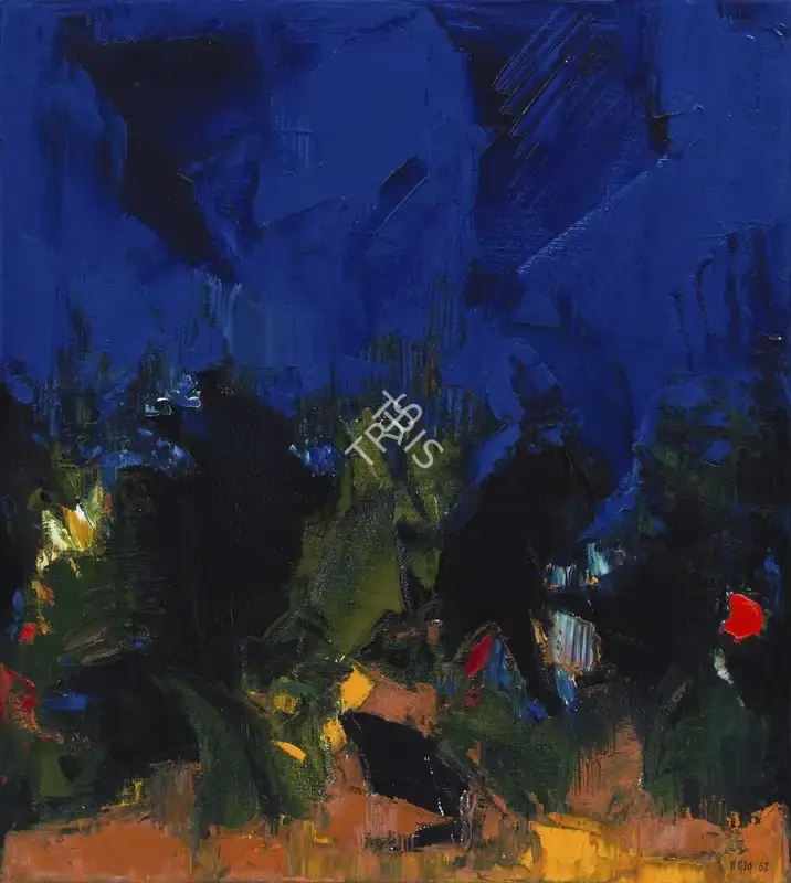 Raza, S.H. (Artist). Morning Raga, 1962 | Painting