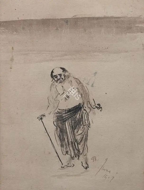 Tagore, Gaganendranath (Artist). Untitled. Watercolour on rice paper, 1907 | Painting | FineArts | 00646306