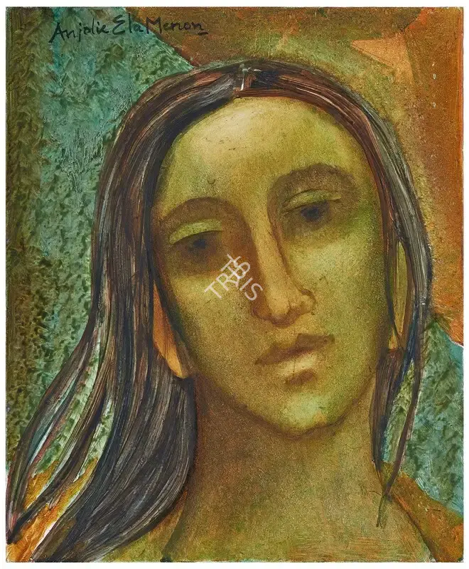 Menon, Anjolie Ela (Artist). Indulekha, n.d. | Painting