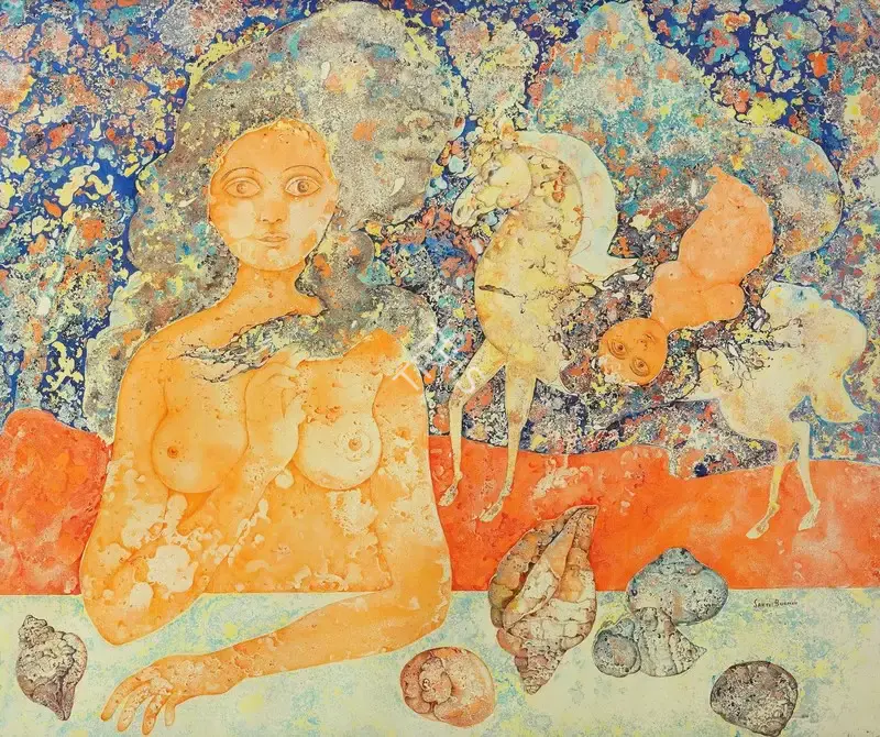 Burman, Sakti (Artist). L'Ondine, 1973 | Painting