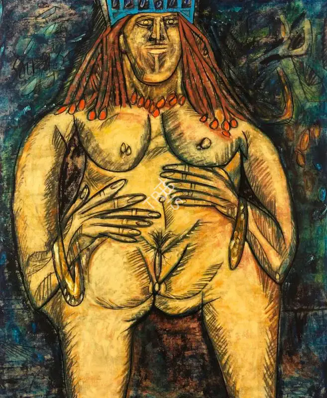 Souza, F.N. (Artist). Nude Queen, 1962 | Painting