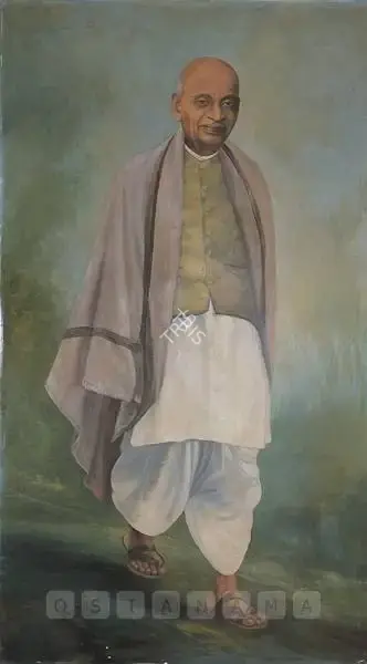 Khosa, Somnath (Artist). Sardar Vallabh Bhai Patel, c.1962 | Painting