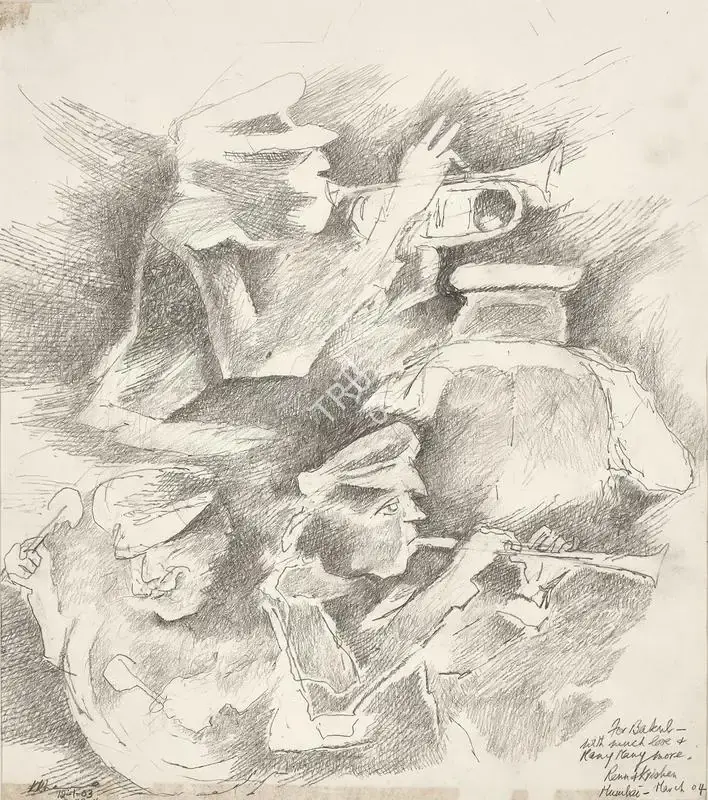 Khanna, Krishen (Artist). Bandwallahs, 2003 | Drawing