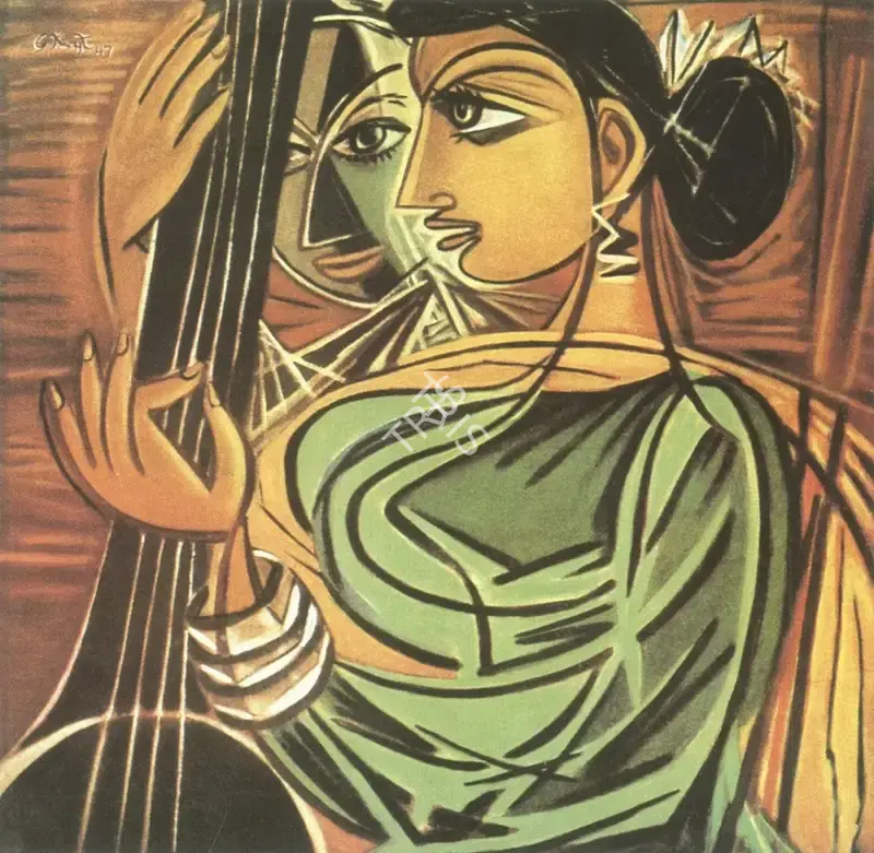 Keyt, George (Artist). Girl Singing. Oil Colour and Tempera on Masonite Boards, 1947 | Marg, December 2022 - March 2023 | Painting | FineArts | 00675422