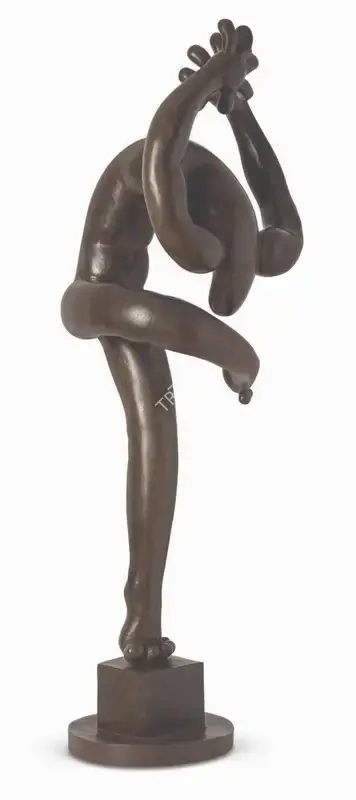 Bhattacharya, Jayanta (Artist). Play with Air. Bronze, n.d. | Sculpture | FineArts | 00603197