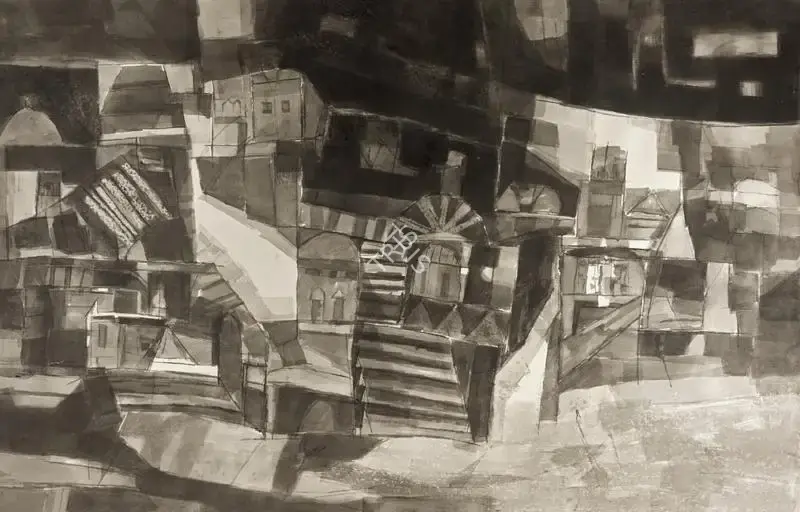 Ramkumar (Artist). Untitled (Varanasi), 1981 | Painting