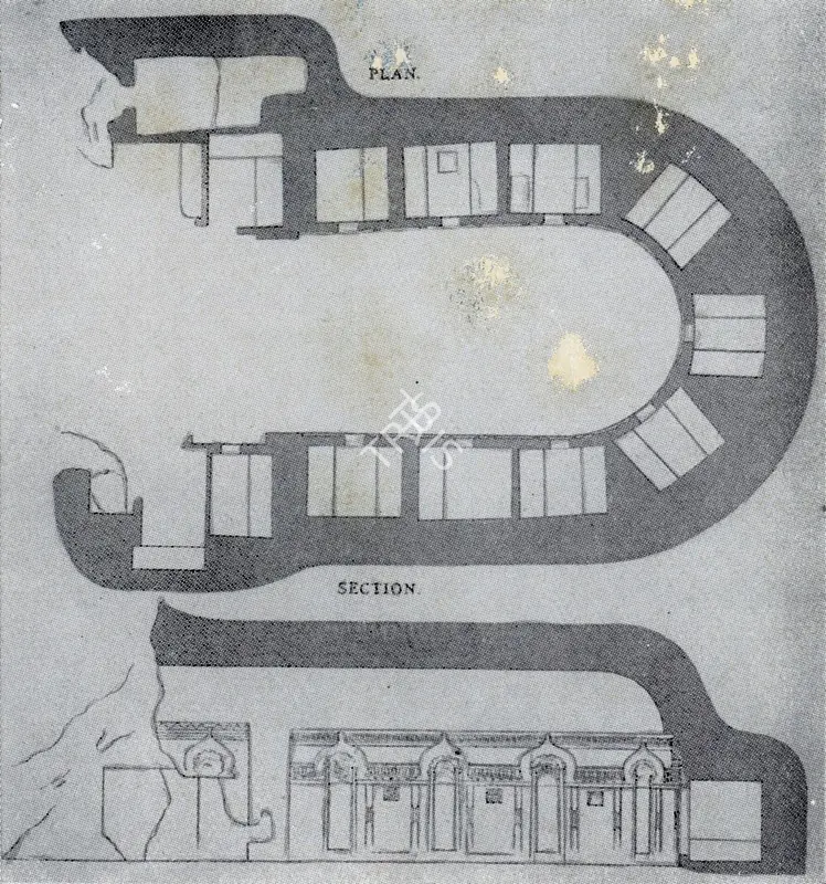 Unknown (Cartographer). Bedsa - Plan. n.d. | Map, Marg, December 1955 | ArcHeritage | 00535986
