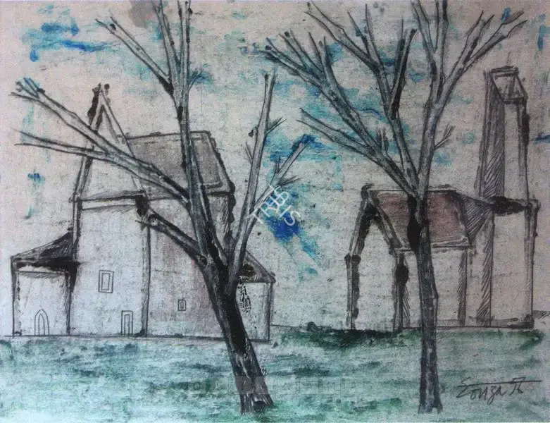 Souza, F.N. (Artist). Untitled, 1956 | Painting