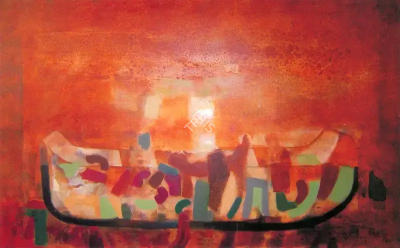 Rao, Rekha (Artist). Boat. Oil on canvas, n.d. | Painting | FineArts | 00574699