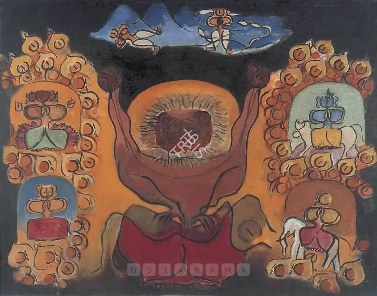 Naidu, Reddeppa (Artist). Narasimha, 1976 | Painting