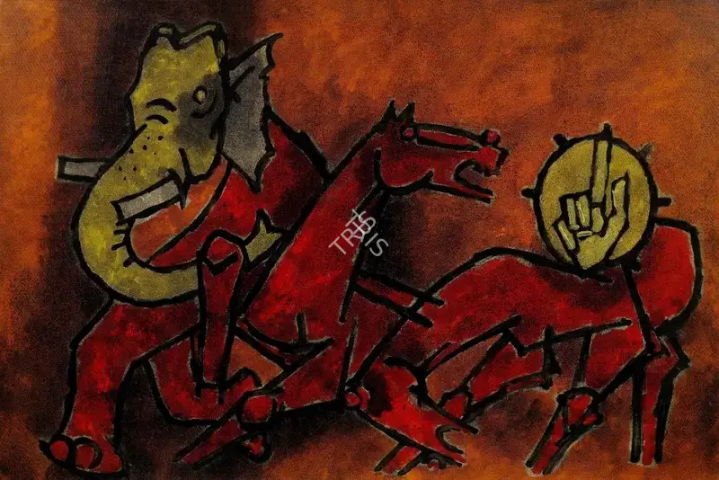 Husain, M.F. (Artist). Untitled, 1970s | Painting
