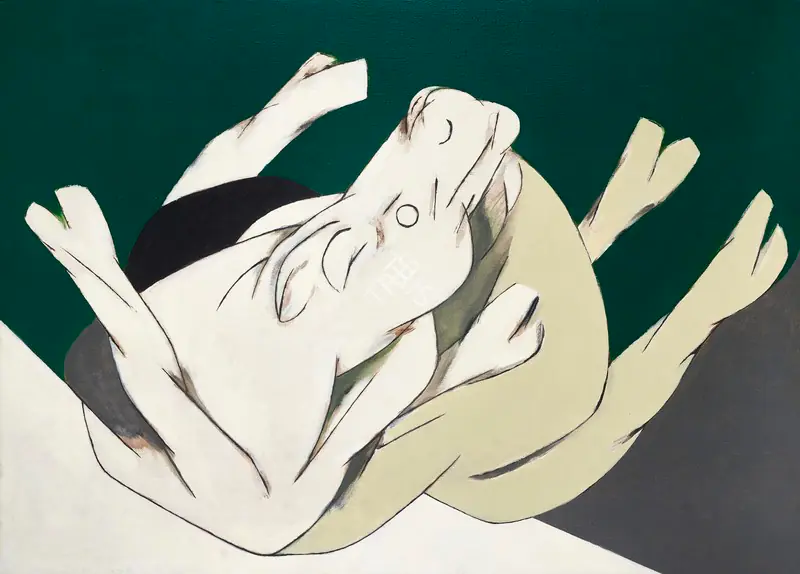 Mehta, Tyeb (Artist). Trussed Bull, 1994 | Painting