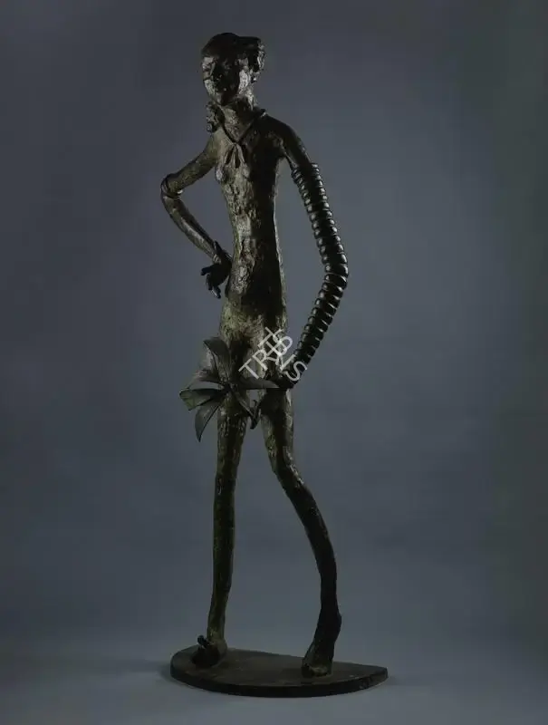 Radhakrishnan, K.S. (Artist). Maiya as Graduate. Bronze, 2000 | Sculpture | FineArts | 00341626