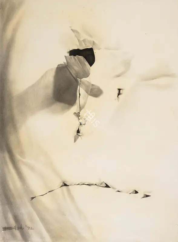 Bhattacharjee, Bikash (Artist). Untitled. Charcoal on paper, 1972 | Painting | FineArts | 00416421