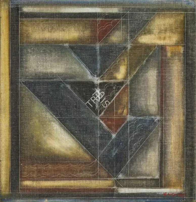Narayanan, Akkitham (Artist). Untitled. Acrylic on canvas, 1993 | Painting | FineArts | 00603534