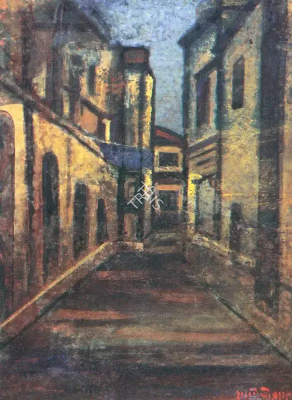 Roy, Jamini (Artist). Street Scene, n.d. | Painting