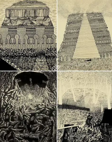 Sundaram, Vivan (Artist). Heights Of Machchhu Pichchhu Series, 1972 | Drawing