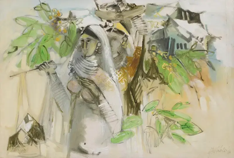 Sivanesan, M. (Artist). Untitled. Oil on canvas, 1980 | Painting | FineArts | 00362970