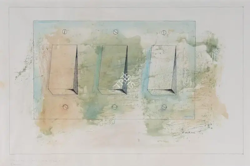 Barwe, Prabhakar (Artist). Three Possibilities, 1992 | Painting