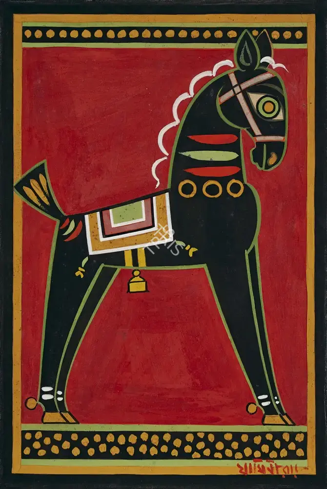 Roy, Jamini (Artist). Untitled. Tempera on card, c.1950 | Painting | FineArts | 00546467