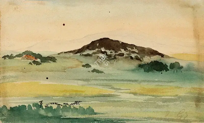 Tagore, Gaganendranath (Artist). Murabati Pahar, n.d. | Painting