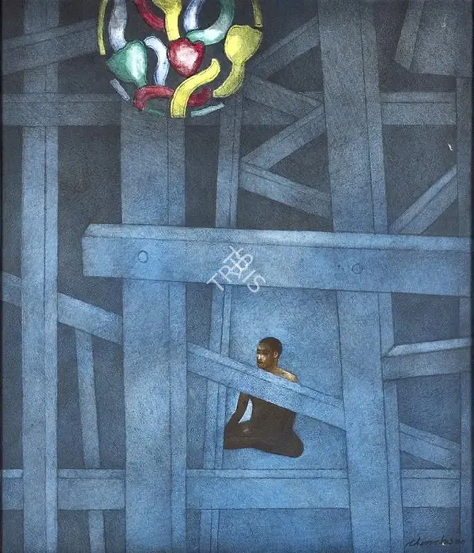 Bhattacharjee, Chandra (Artist). Untitled. Acrylic on canvas, 2004 | Painting | FineArts | 00647198